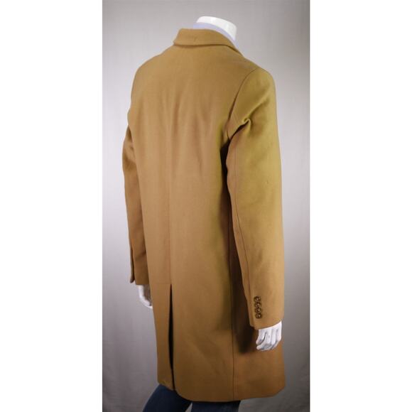Michael Kors Camel Brown Wool Cashmere 3/4 Length Overcoat Coat 42L - Picture 6 of 9